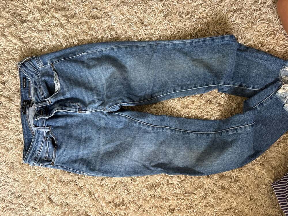 Judy Blue Skinny Fit Distressed Raw Hem Jeans Size 9/29(0037)